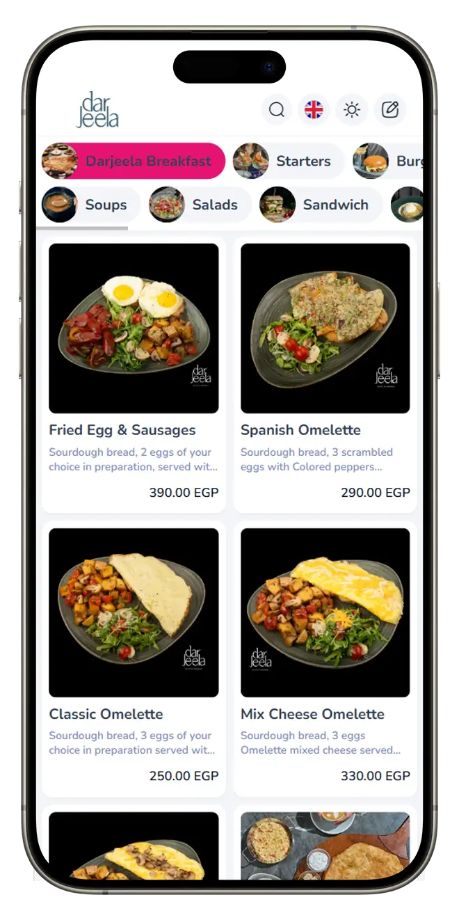 Digital Migital QR Menu